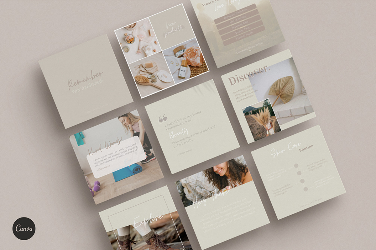 140 Social Media CANVA Template Pack, a Social Media Template by Gebers Marketing & Design (Photo 4 of 10)