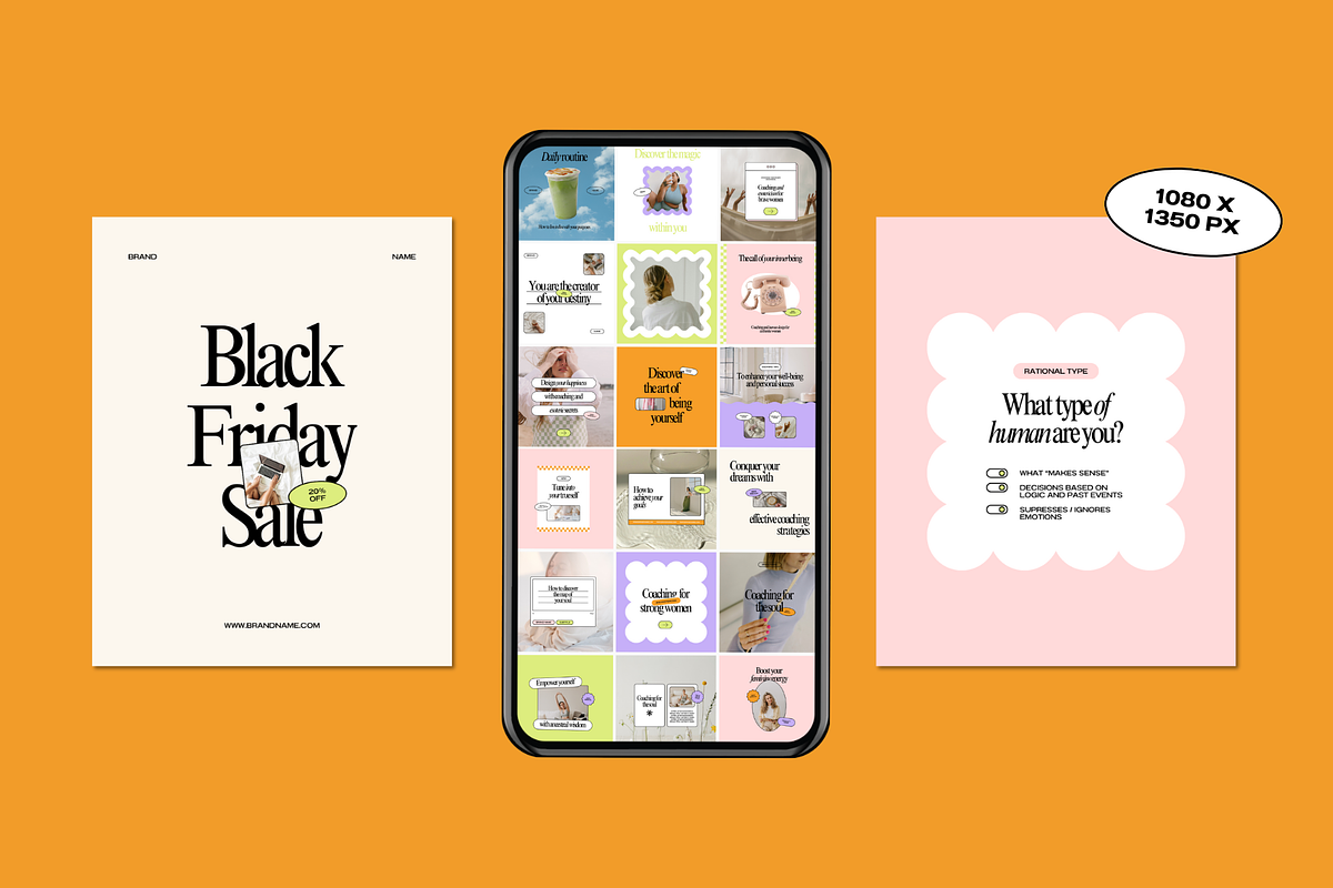 Coach | Social Media Kit, a Social Media Template by Mila Estudio (Photo 2 of 7)
