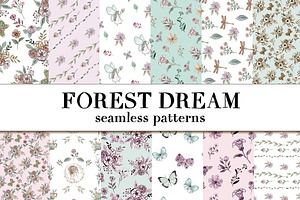 Forest Dream Seamless Pattern