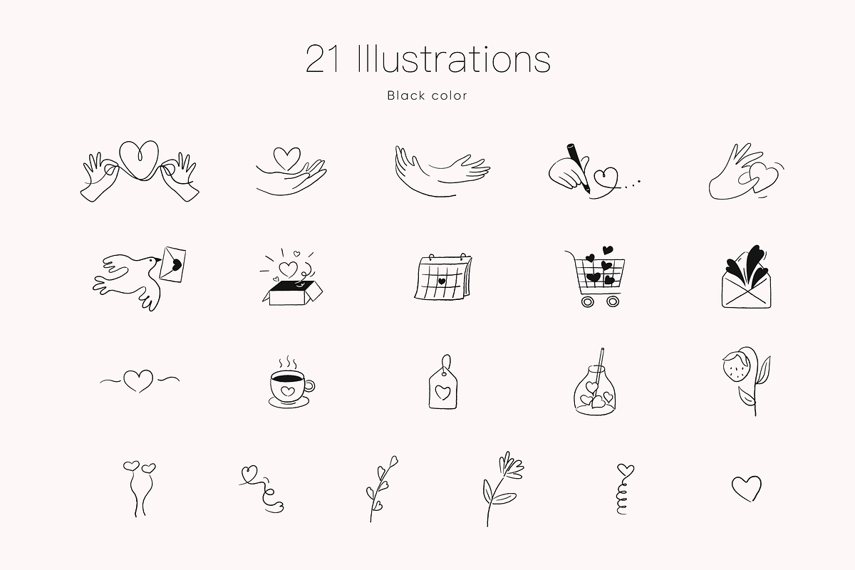 Valentine's day hand drawn icon, an Outline Icon by Poturemskaya.design (Photo 2 of 5)