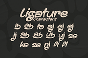 Oligeb – Retro Groove Display Font, a Handwritten Font by Linecreative (Thumbnail 3 of 8)