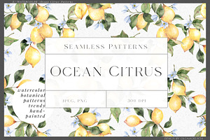 Citrus Seamless Pattern For Fabric