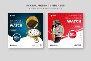 Watch Brand Sale Social Media Post