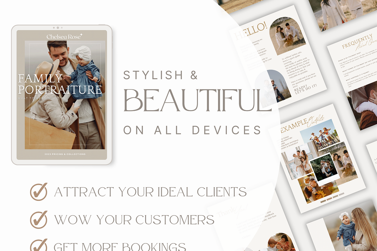 BOHO Family Photos Session Canva, a Magazine Template by Signature Edits (Photo 5 of 12)