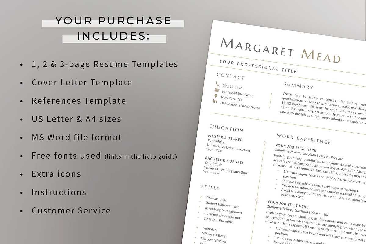 Modern Resume & Cover Letter - Word, a Resume Template by Resume Bureau (Photo 6 of 6)
