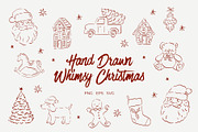Cute Hand Drawn Whimsy Christmas, a Decorative Illustration by Barkova Nadya (Thumbnail 1 of 8)
