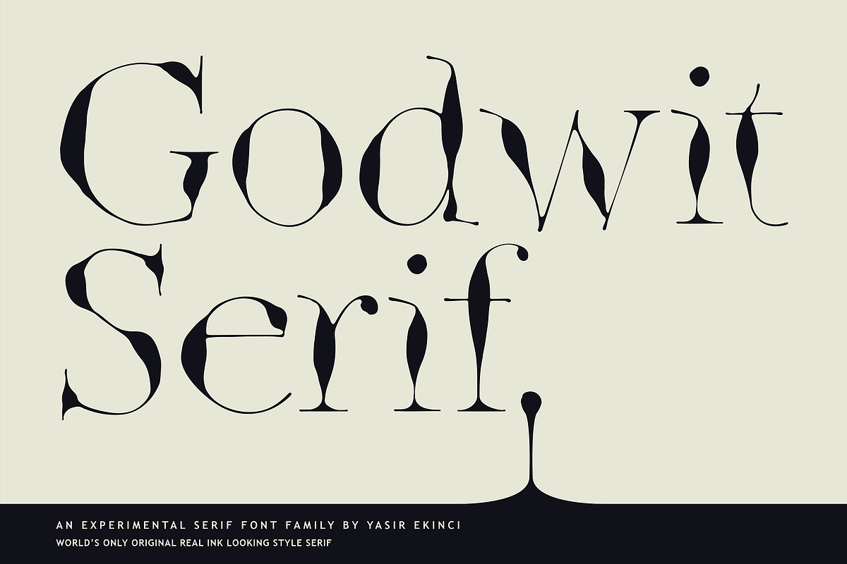 Ink Style Godwit Serif Font Family
