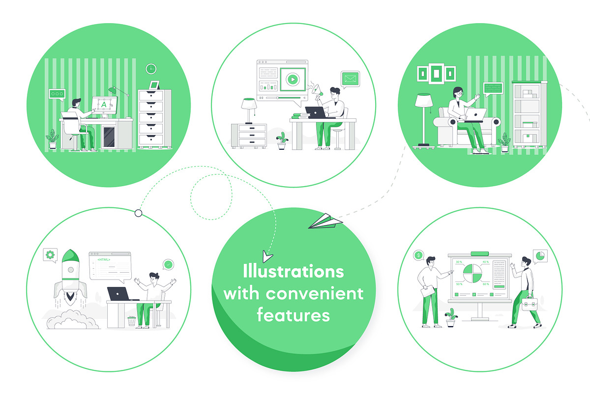 Flat Business Illustrations, a Finance Illustration by Brickclay (Photo 6 of 8)