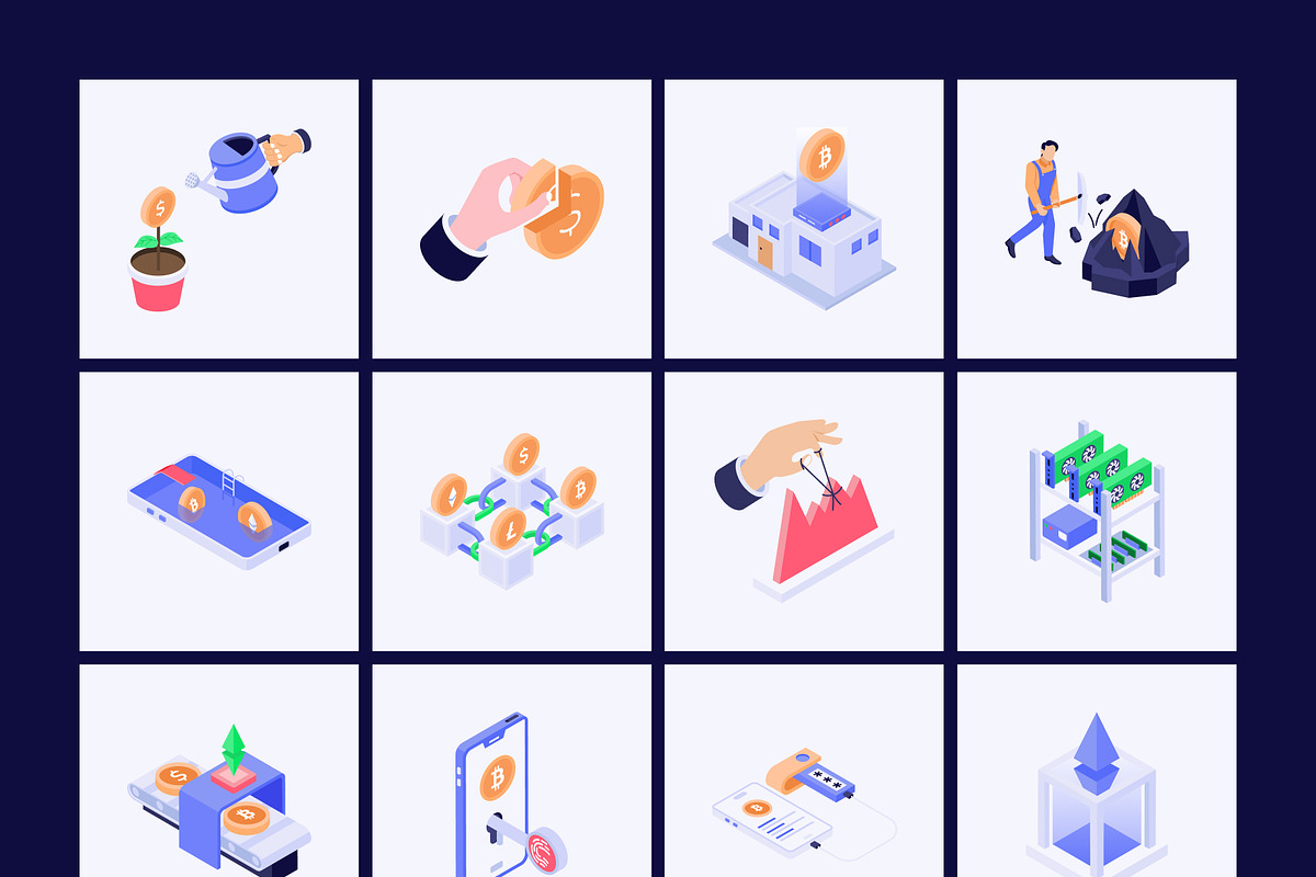 410 Everyday Isometric Illustration, a Finance Illustration by Vectors Market (Photo 10 of 17)