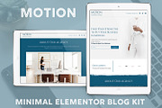 Motion // Minimal Elementor Kit, a WordPress Template by by Masselyn (Thumbnail 1 of 3)