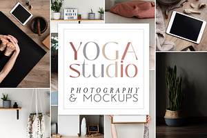 Yoga Studio Mockup + Photo Bundle
