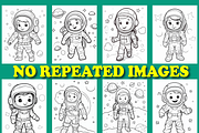 200 Space Coloring Pages for Kids, a Brochure Template by Design Station (Thumbnail 4 of 6)