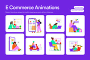 25 Animated E-commerce Illustrations, a Person Illustration by Creative Stall (Thumbnail 1 of 4)