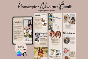 Canva Photographer Newsletter Bundle