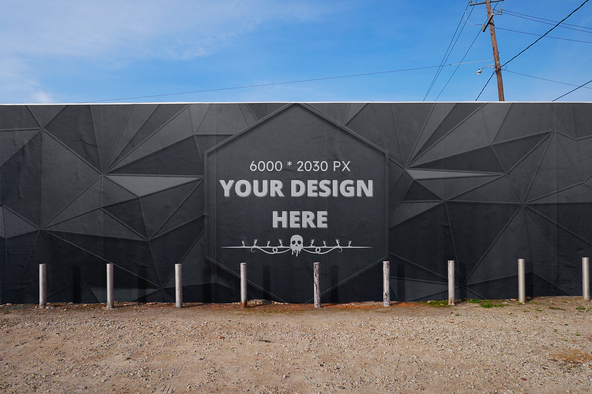 Hoarding Billboard Mockup Template, an Advertising Mockup by GearShift (Photo 2 of 4)