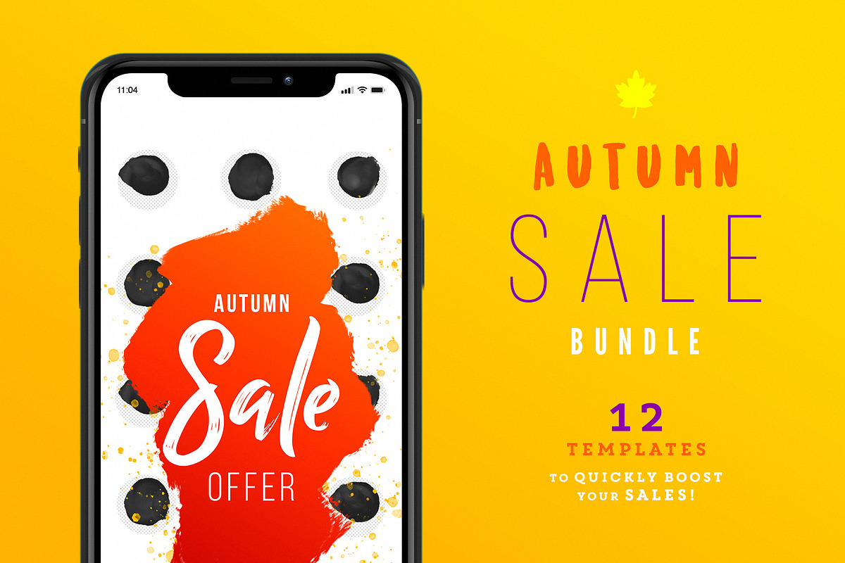 Autumn Sale Bundle [Instagram], a Social Media Template by CONECT Market (Photo 1 of 4)
