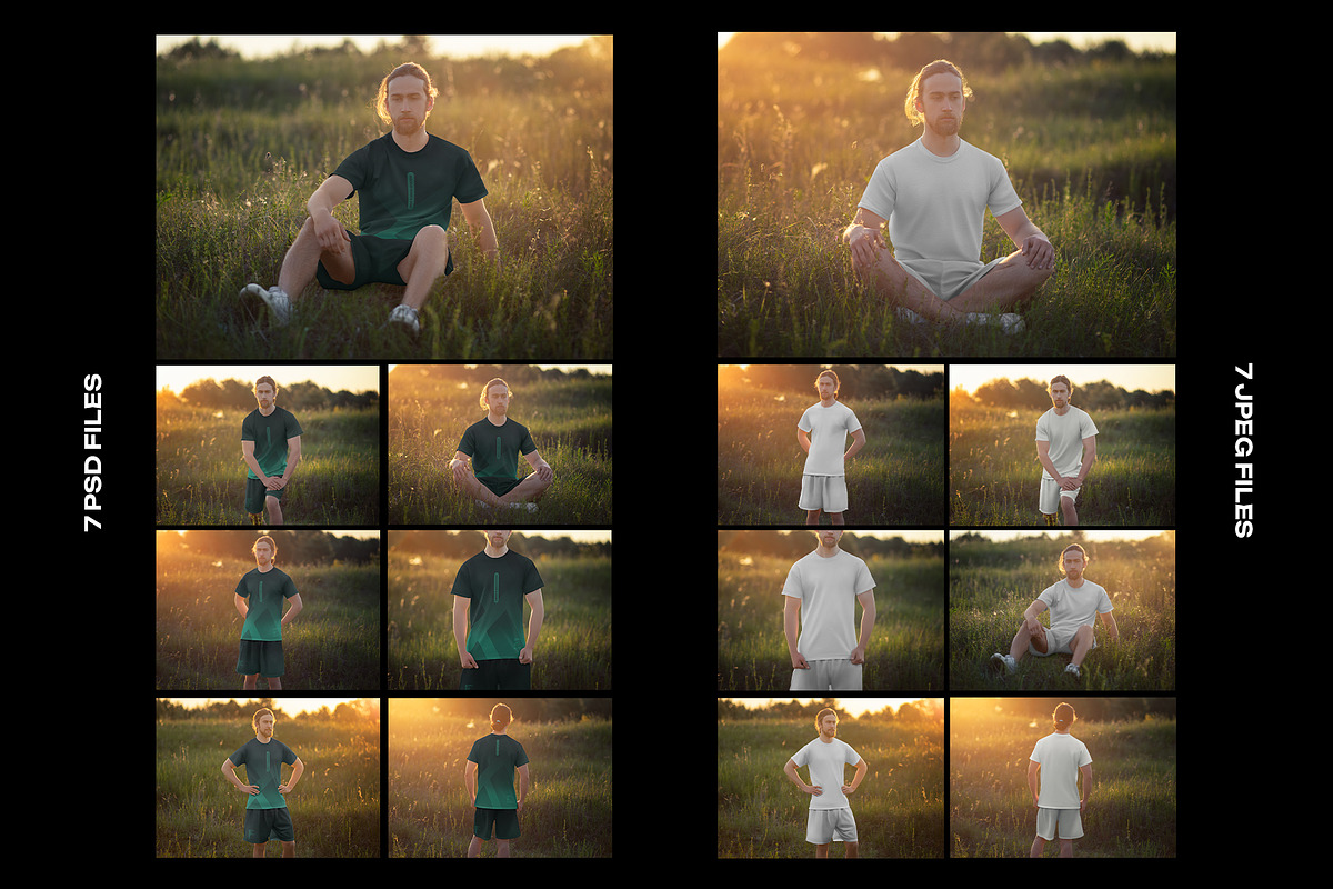 7 Mockups of Men's T-Shirt Outdoors, a Shirt Mockup by Grow Design Craft Studio (Photo 6 of 6)