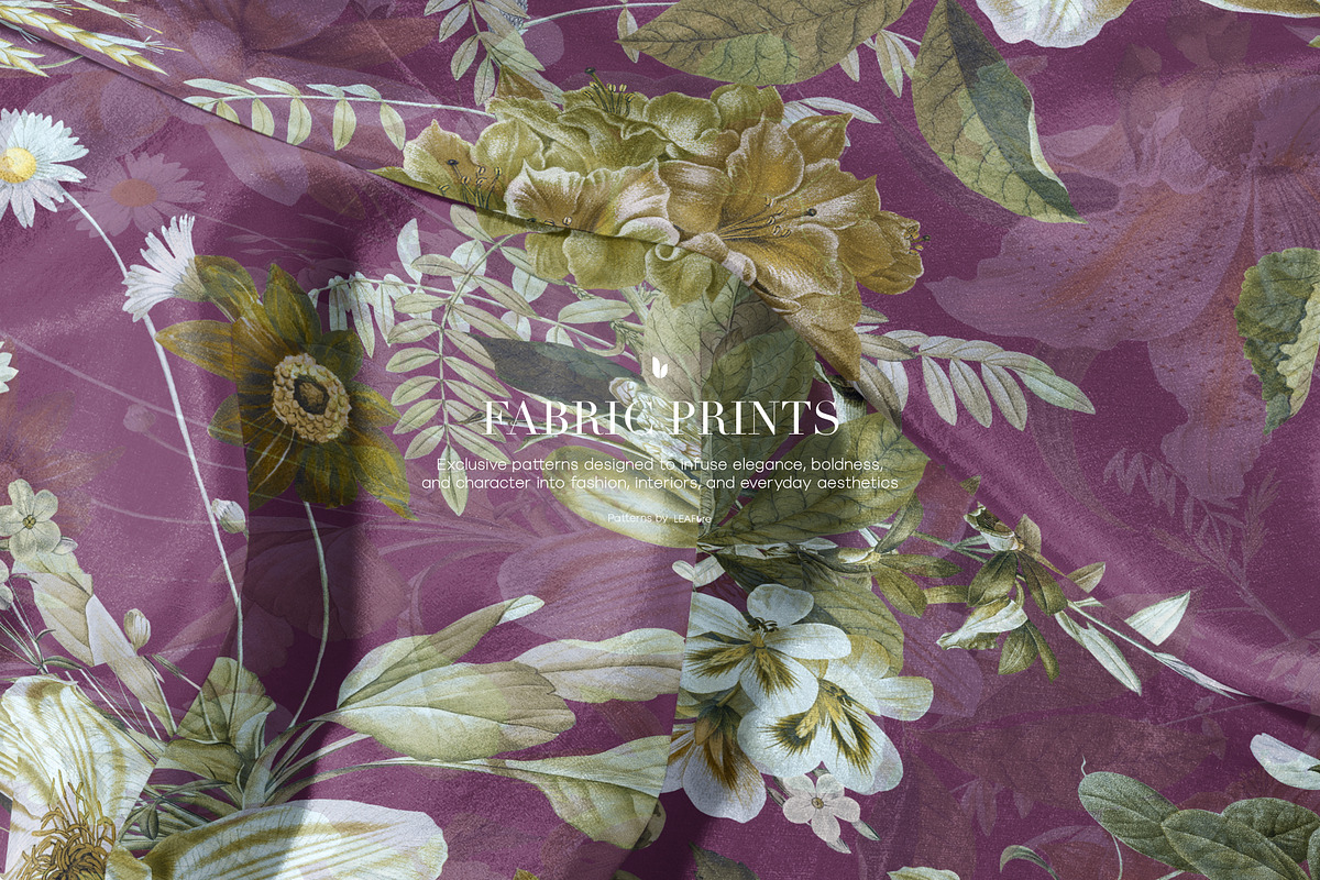 Moss Bloom Floral Patterns, a Pattern Graphic by LEAFure (Photo 10 of 10)