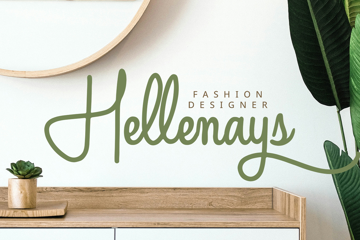 Lailaheya-Monoline ScriptHandwritten, a Handwritten Font by overlaytemplates (Photo 2 of 5)