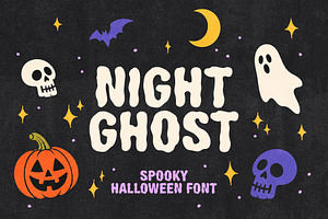 Night Ghost halloween font