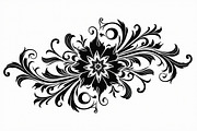 Vintage Flower Ornament Set, an Illustration by Creativeshirt (Thumbnail 5 of 21)