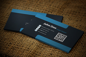 Blueblackish Business Card Template