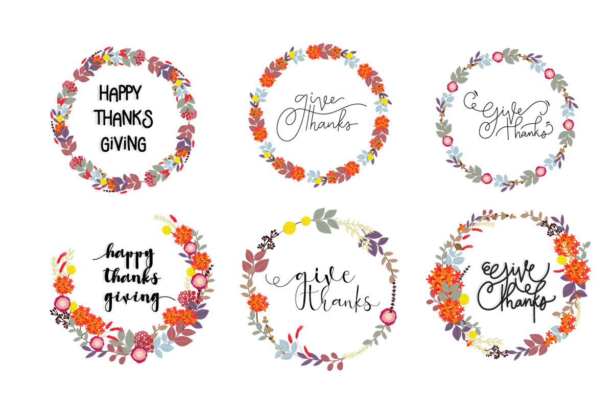 Fall / Autumn & Give Thanks Flower, a Decorative Illustration by MooBeer (Photo 2 of 11)