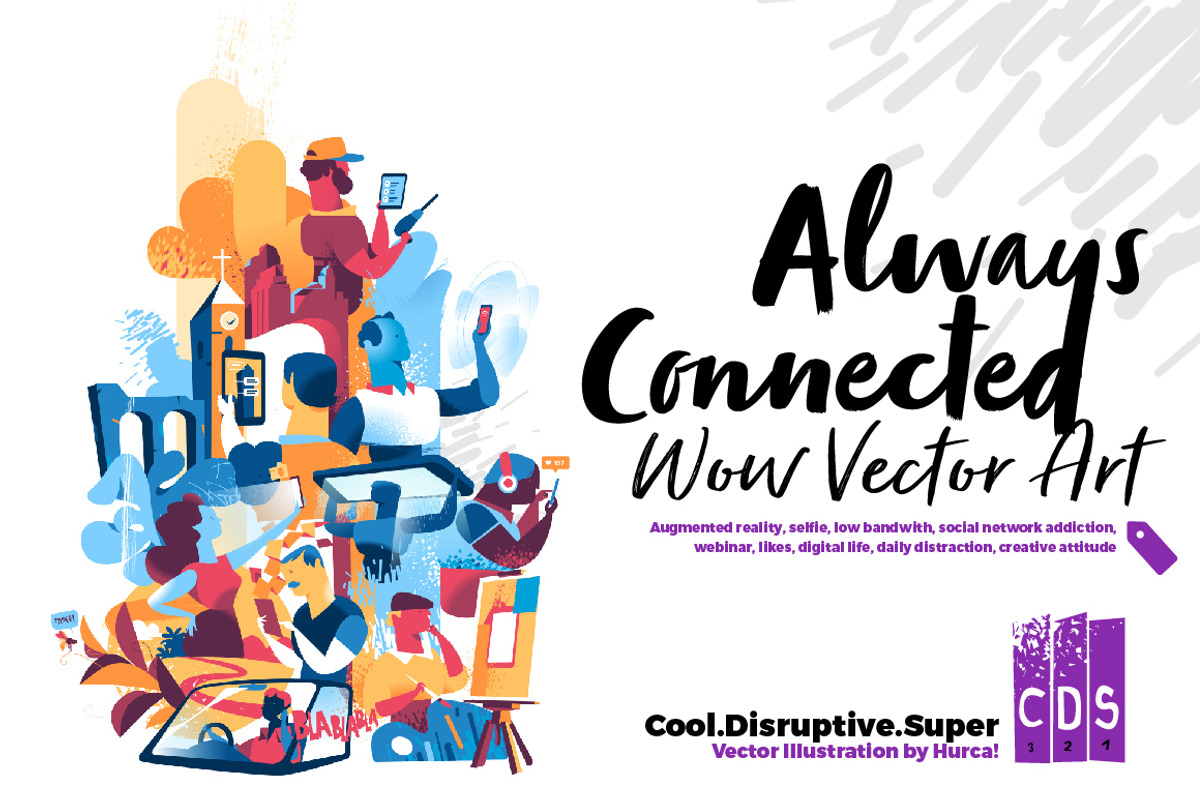 Always Connected Bundle, a Technology Illustration by Hurcastock! (Photo 1 of 16)