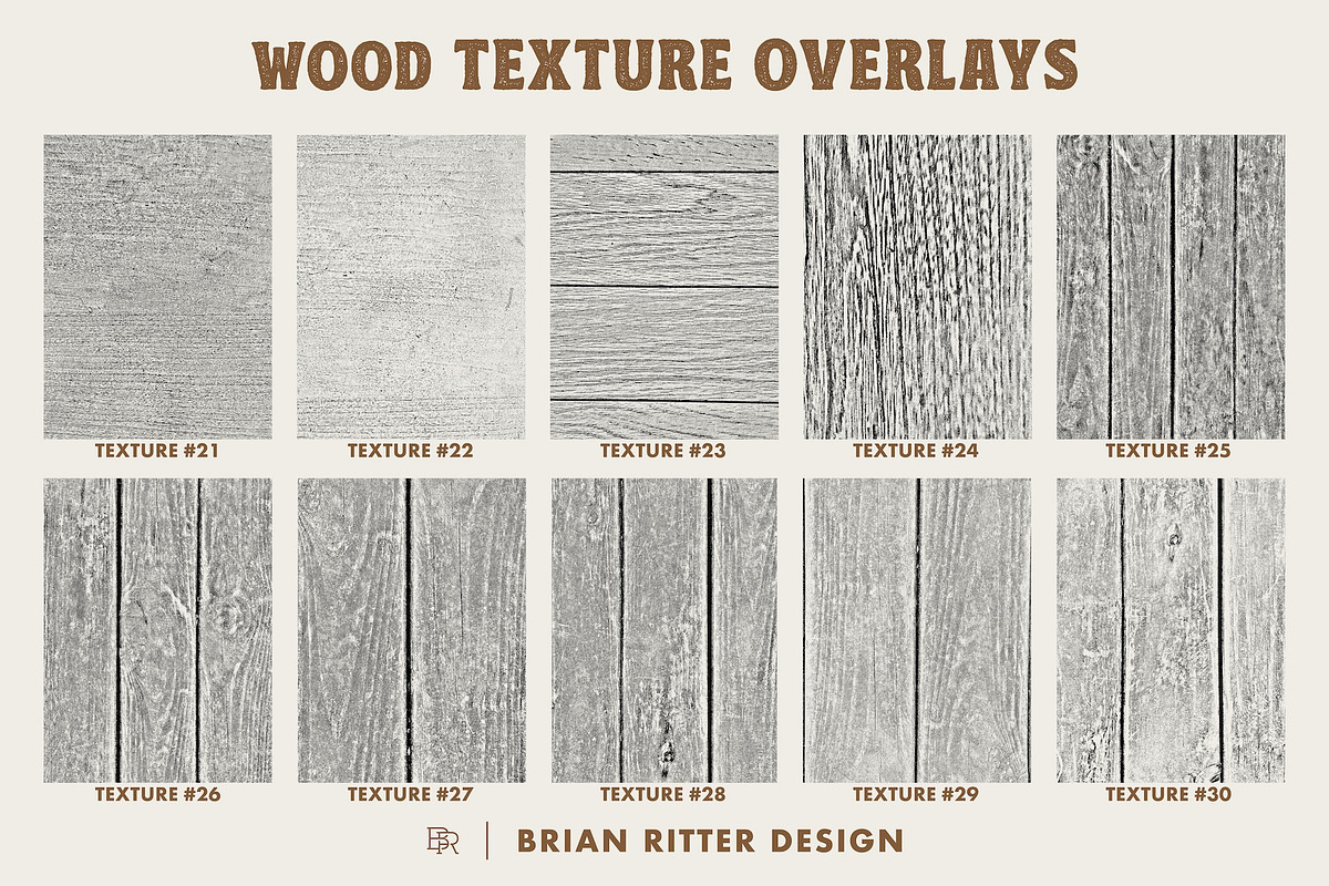 Wood Texture Overlays, a Texture Graphic by Brian Ritter Design (Photo 9 of 11)