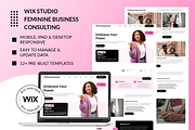 Wix - Feminine Business Consulting, a Wix Template by Wix Creative Themes (Thumbnail 1 of 4)