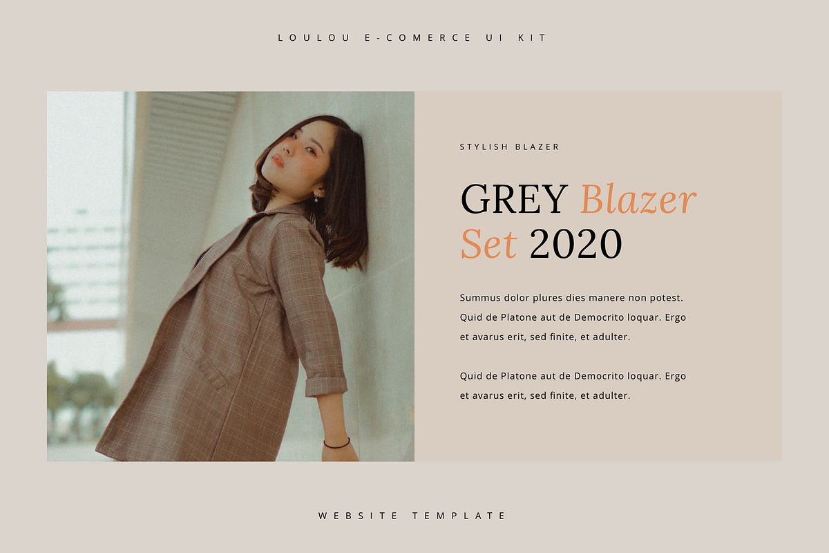 Loulou | Fashion E-commerce Template, a Landing Page Template by Skolastika Phoebe (Photo 3 of 11)
