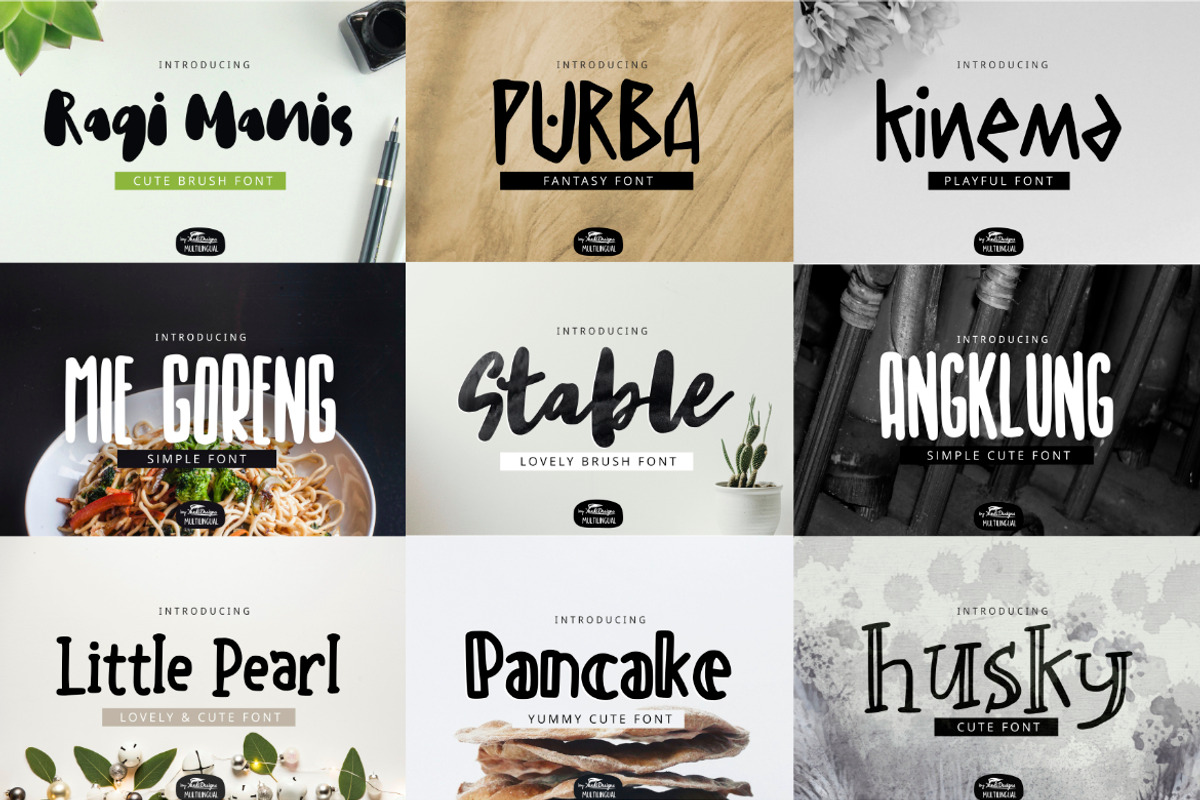 MIXED Huge Font Bundles 68 Fonts, a Handwritten Font by YandiDesigns (Photo 5 of 7)