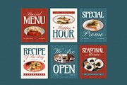 Seafood Restaurant Instagram Set, a Social Media Template by graphicook (Thumbnail 2 of 3)