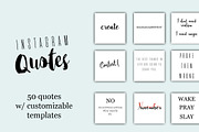 Instagram Quotes - 50 Pack, a Social Media Template by Jo-Lou Design (Thumbnail 1 of 2)