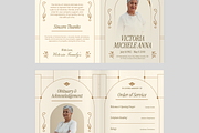 Funeral Program Bifold Brochure, a Flyer Template by Annora Studio (Thumbnail 5 of 6)