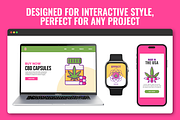 70 CBD Oil Icons, a Solid Icon by Flat Icons (Thumbnail 5 of 7)