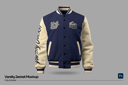 Varsity Jacket Mockup, a Hoody Mockup by sweetmaroon.studio