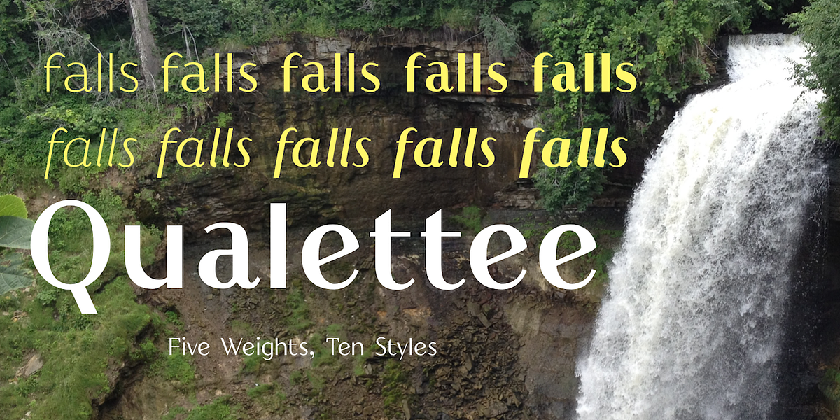 Qualettee, a Sans Serif Font by Ingrimayne Type (Photo 1 of 8)