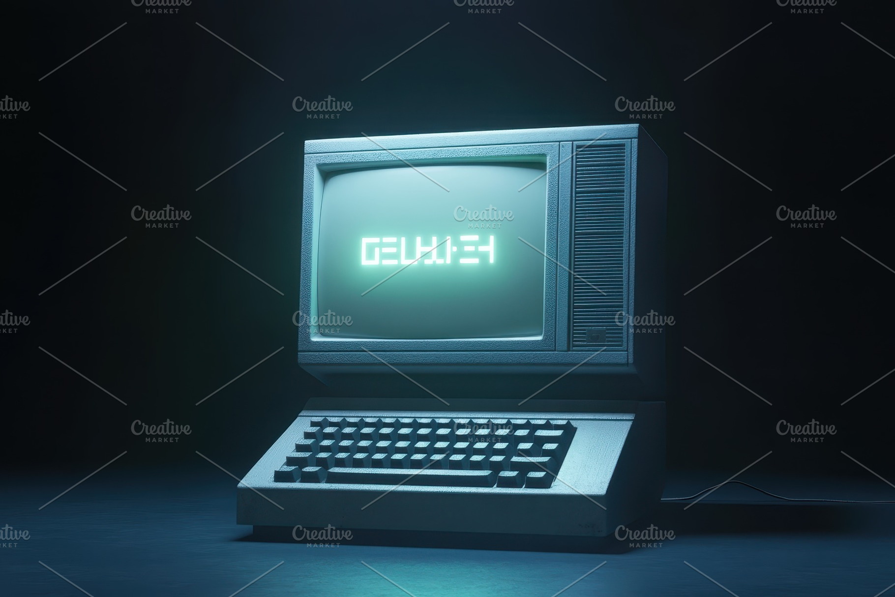 Old computer monitor displays offlin, a Photo by Iftikhar Alam