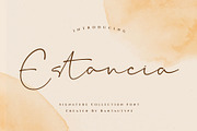 Estancia Elegant Signature Font, a Handwritten Font by RantautypeStudio (Thumbnail 1 of 15)