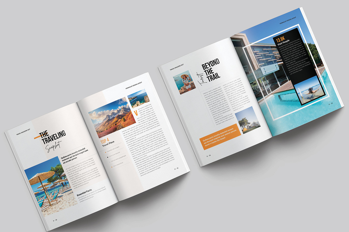 Travel Magazine Template, a Magazine Template by NorthPeak (Photo 7 of 14)