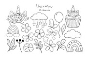 Unicorns SVG PNG + Coloring Pages, an Animal Illustration by ArtGiftsStudio (Thumbnail 4 of 5)