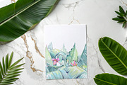 Banana blossom plants Watercolor set, an Illustration by Shabbypie (Thumbnail 7 of 13)