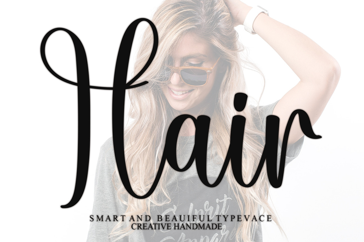 Hair, a Script Font by FreshTypeINK (Photo 1 of 7)