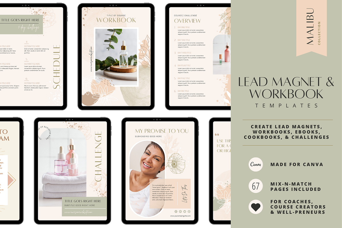 Skincare Holistic Healing Templates, a Magazine Template by Brand Spanking You (Photo 2 of 25)
