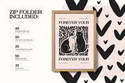 Linocut Love | Poster Builder, an Object Graphic by KetteCreate (Thumbnail 3 of 22)