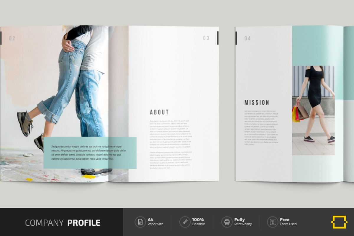 Company Profile Brochure, a Brochure Template by DesignJanala (Photo 2 of 10)