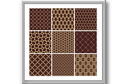 Set of Seamless Geometric Brown and, a Pattern Graphic by FineArtStudio (Thumbnail 2 of 3)