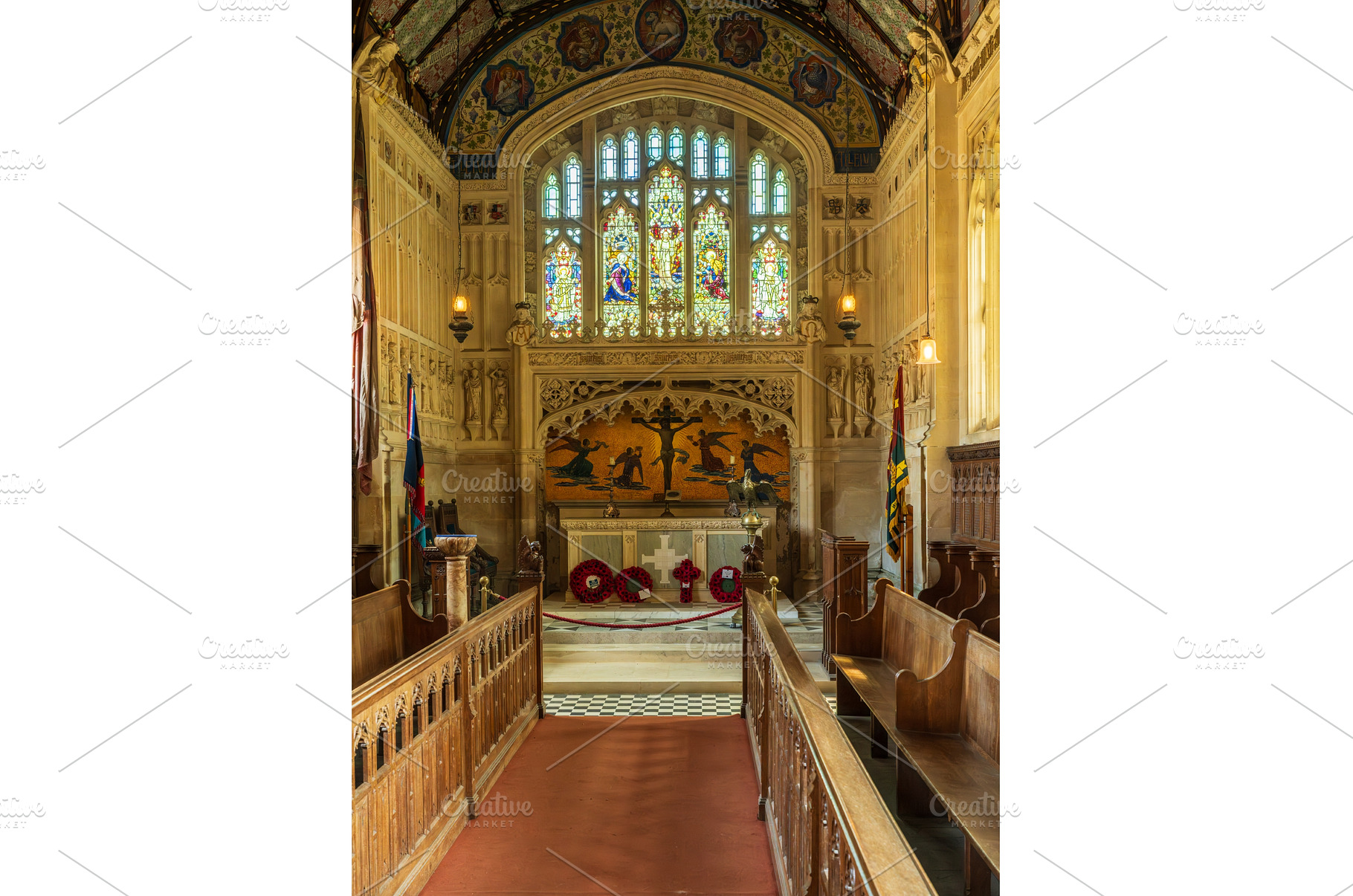 Interior of St Nicholas Chapel in, an Architecture Photo by Backyard Stock