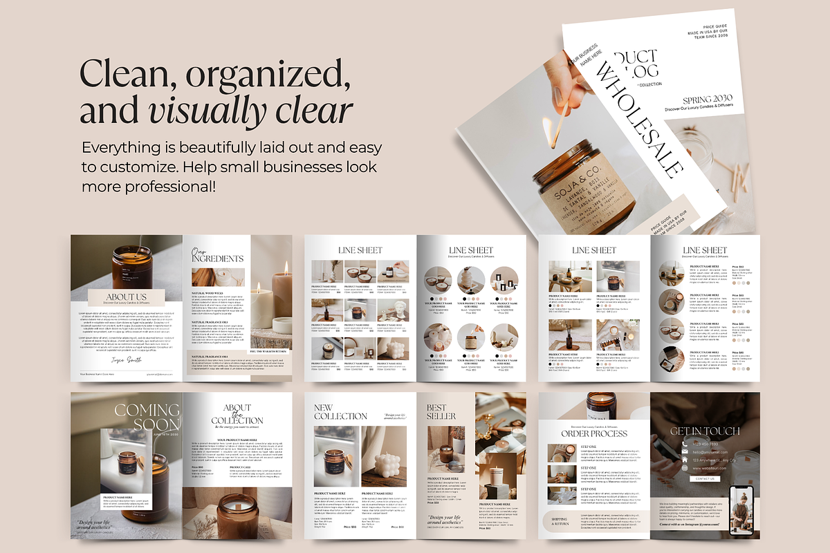 Product Catalog, Line Sheet Template, a Brochure Template by ShopRShop (Photo 2 of 10)